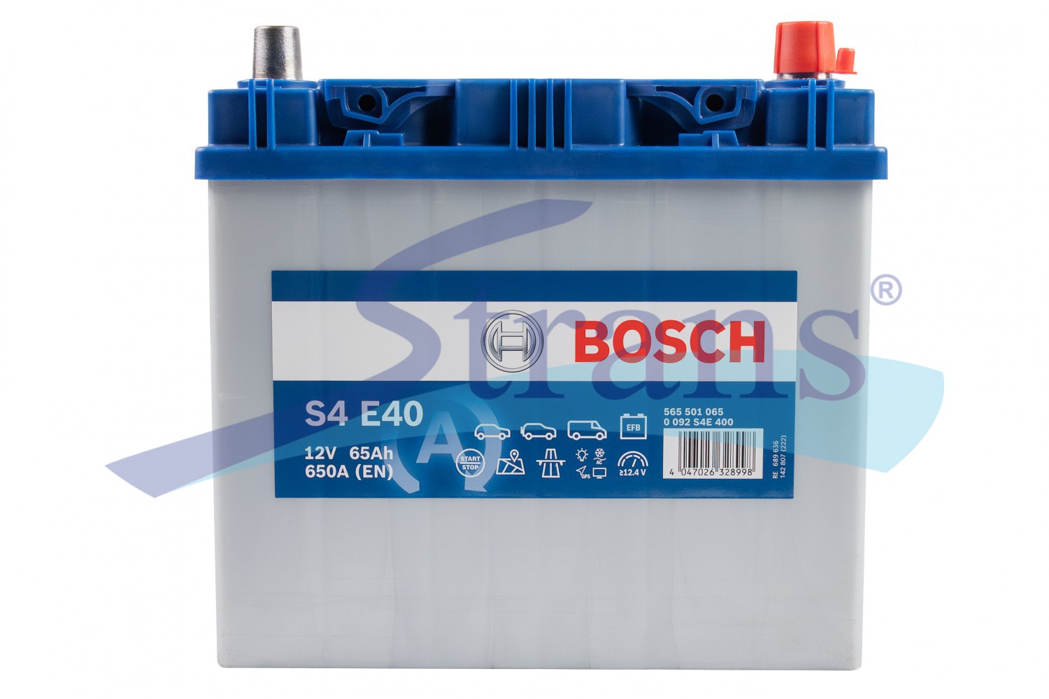 Акумулятор Bosch 12V 65Ah 650A Start&stop Efb R+ 232*173